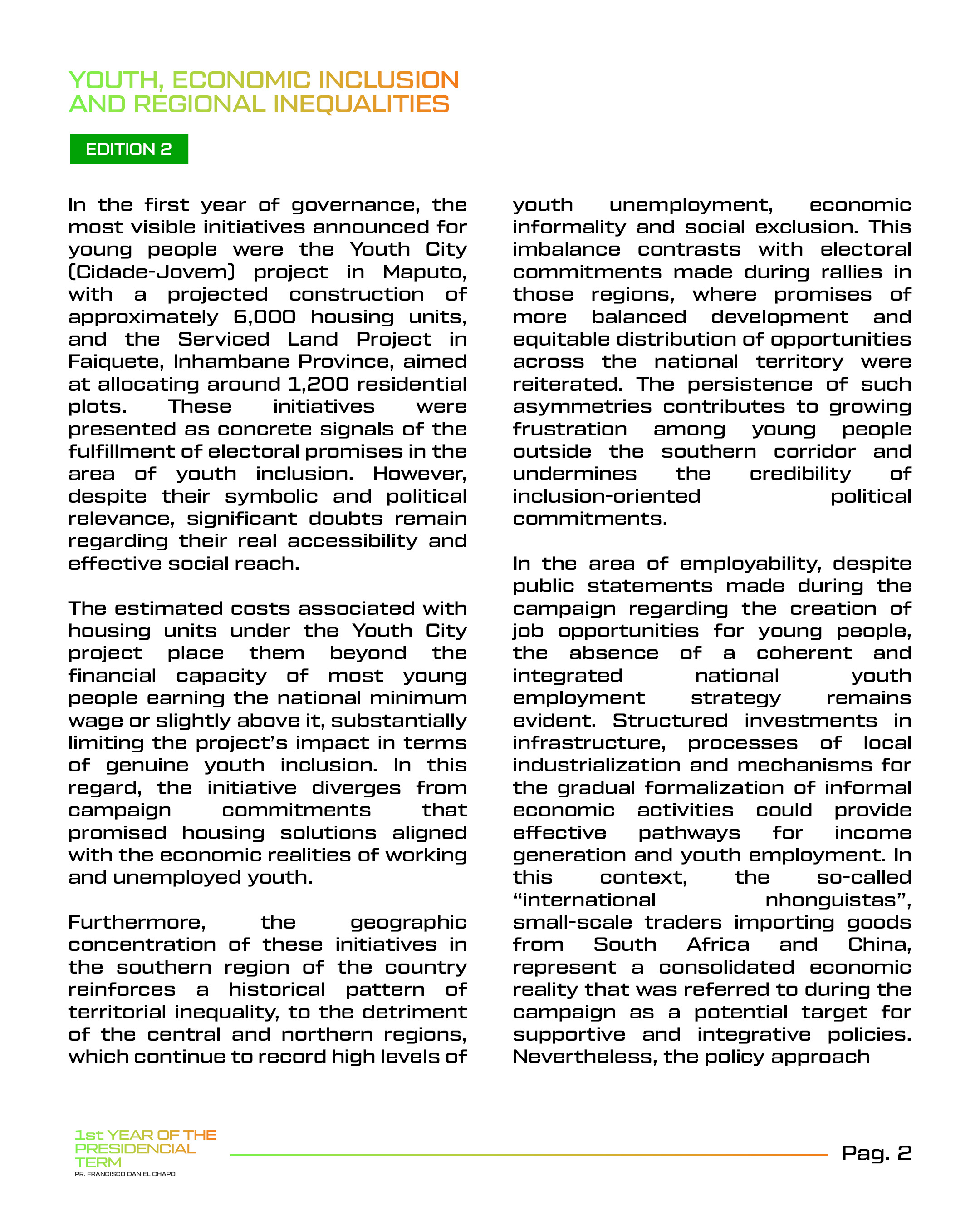 FIRST TERM SERIES OF THE PRESIDENT 2ND EDITION